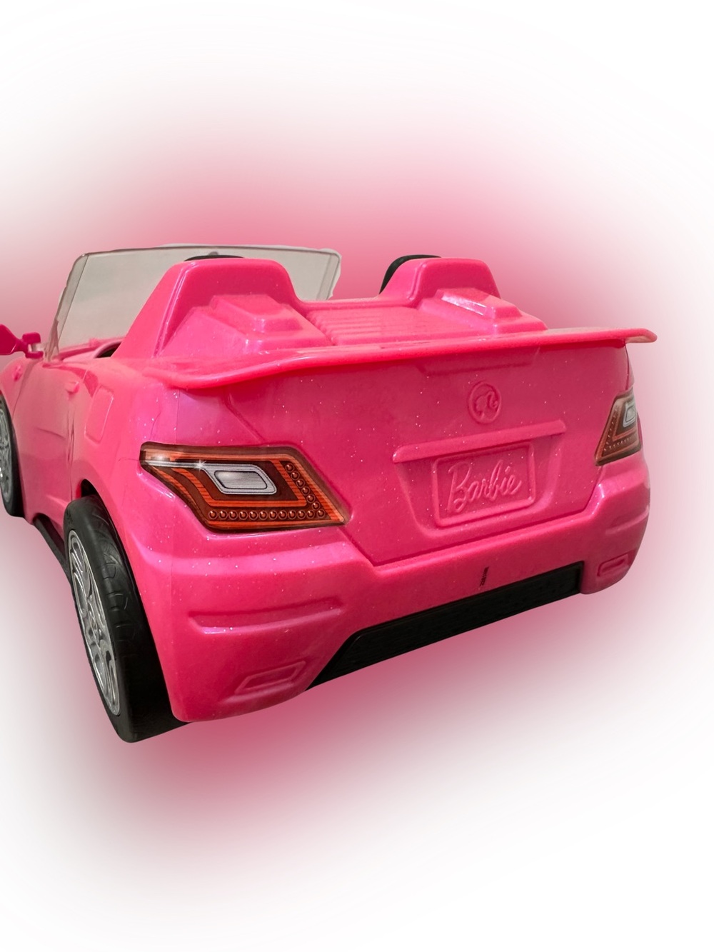 Mattel Barbie Pink and Black Glam Convertible Car 2016 & NIB Blonde Barbie Doll - Picture 3 of 9